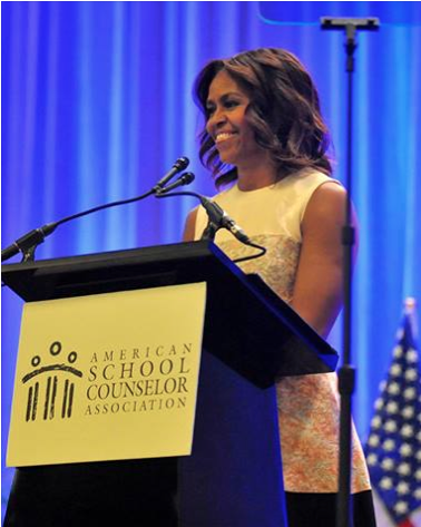 Michelle Obama Speaks To and For School Counselors